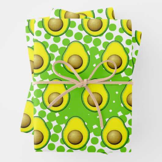 stijl Avocado tekening Inpakpapier Vel (In situ)