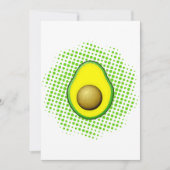  stijl Avocado tekening Kaart (Voorkant)