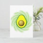 stijl Avocado tekening Kaart (Staand voorkant)