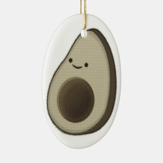  stijl Avocado tekening Keramisch Ornament (Rechts)