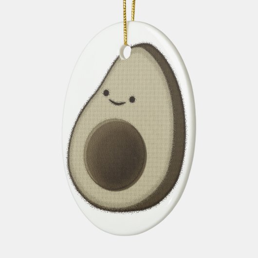 stijl Avocado tekening Keramisch Ornament (Links)