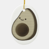 stijl Avocado tekening Keramisch Ornament (Voorkant)