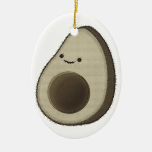  stijl Avocado tekening Keramisch Ornament