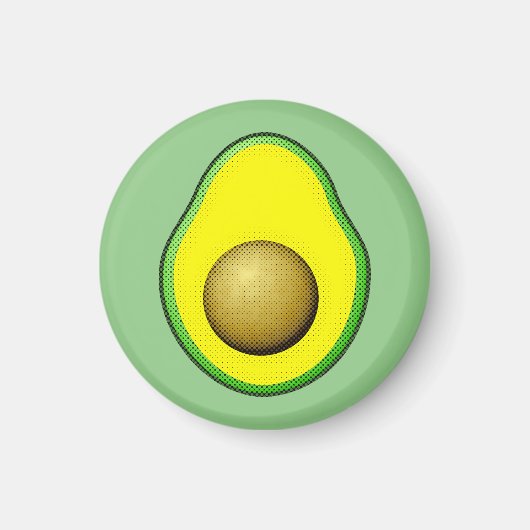 stijl Avocado tekening Magneet (Voorkant)