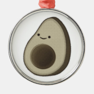  stijl Avocado tekening Metalen Ornament