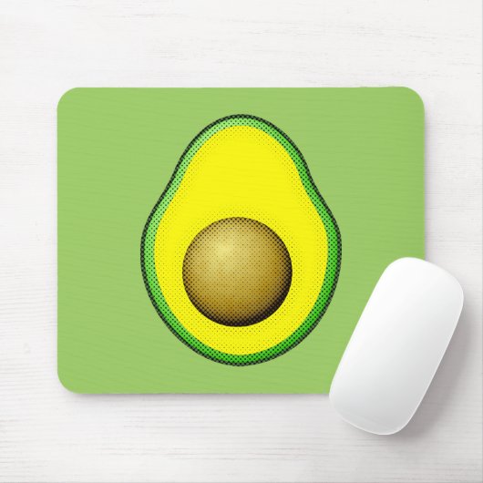 stijl Avocado tekening Muismat (Met muis)
