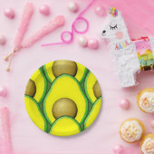  stijl Avocado tekening Papieren Bordje (Feest)