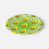  stijl Avocado tekening Papieren Bordje (Gekanteld)