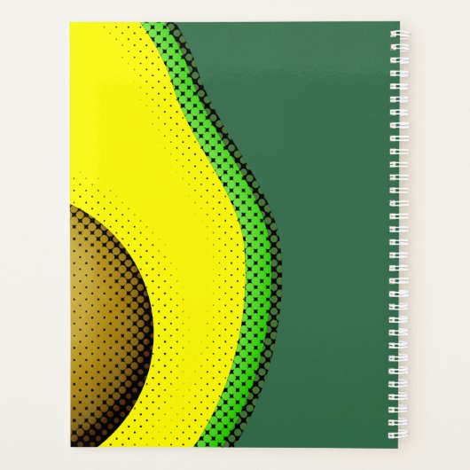  stijl Avocado tekening Planner (Achterkant)