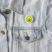 stijl Avocado tekening Ronde Button 3,2 Cm (In situ)