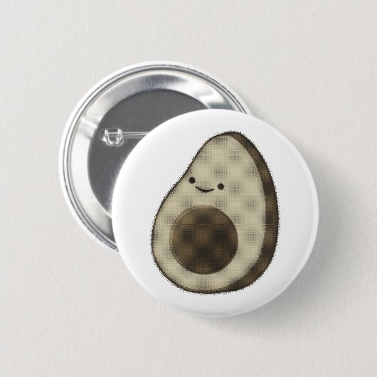  stijl Avocado tekening Ronde Button 5,7 Cm (Voorkant /achterkant)
