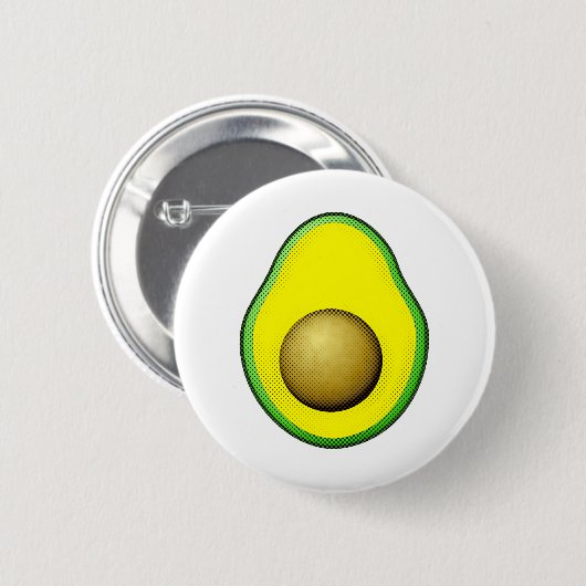 stijl Avocado tekening Ronde Button 5,7 Cm (Voorkant /achterkant)