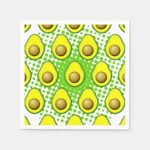  stijl Avocado tekening Servet