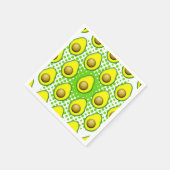  stijl Avocado tekening Servet (Hoek)