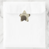 stijl Avocado tekening Ster Sticker (Tas)