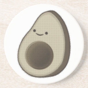 stijl Avocado tekening Zandsteen Onderzetter