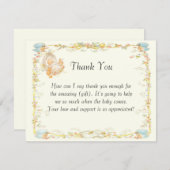  stijl Baby shower dank u kaart (Voorkant / Achterkant)