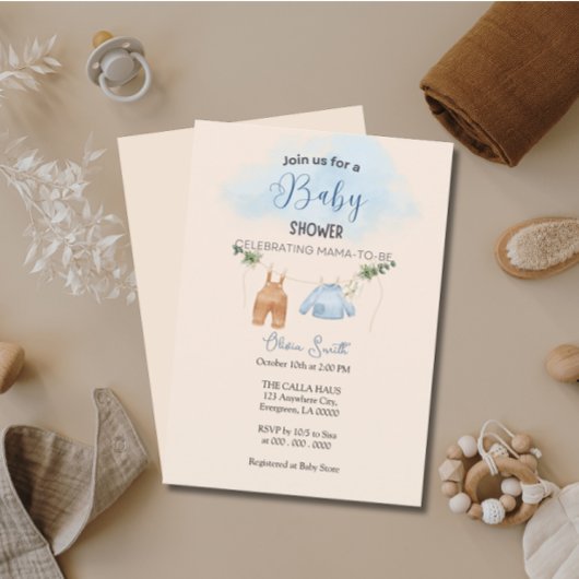  stijl Baby shower Kaart