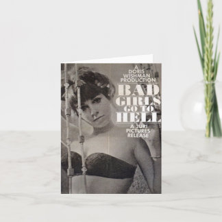 stijl "Bad Girls Go to Hell" Note Kaart