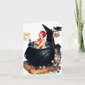 -stijl "baden in een ketel" Note Kaart (Voorkant)