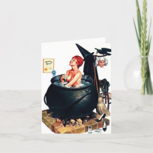 -stijl "baden in een ketel" Note Kaart