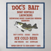 stijl bait Shop Gevist Poster (Voorkant)