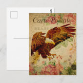  stijl Bald Eagle French Carte Postale Briefkaart (Voorkant / Achterkant)