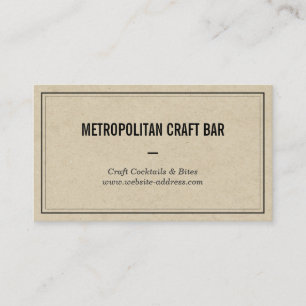  stijl Bar, Restaurant Visitekaartje