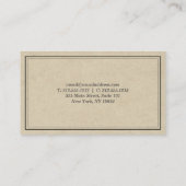 stijl Bar, Restaurant Visitekaartje (Achterkant)