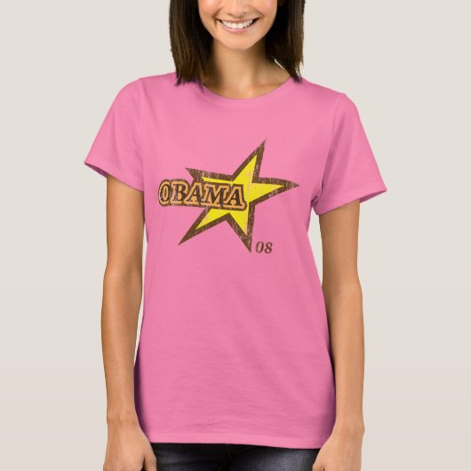 stijl Barack Obama Star T Shirt (Voorkant)