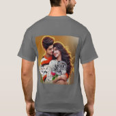 Stijl: Basic Donker T-shirt Comfortabel (Achterkant)