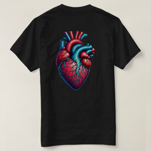 Stijl: Basic Heartbeat Dark T-shirt (Design achterkant)