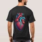 Stijl: Basic Heartbeat Dark T-shirt (Achterkant)