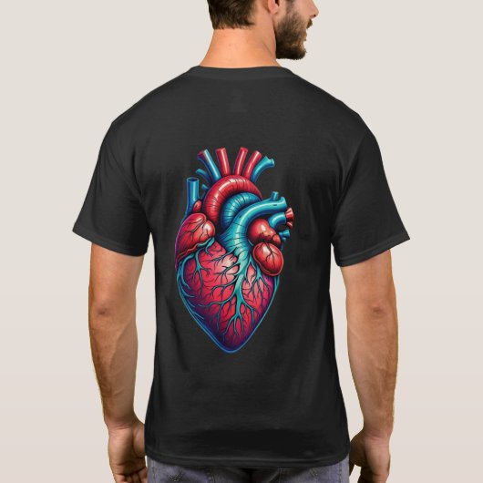 Stijl: Basic Heartbeat Dark T-shirt (Achterkant)