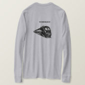 Stijl: Basic T-shirt met lange mouwen Comfortabel (Design achterkant)