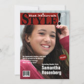 Stijl! Bat Mitzvah Magazine bedankt Bourgogne (Voorkant)