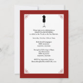 Stijl! Bat Mitzvah Magazine - Uitnodiging Bourgund (Achterkant)