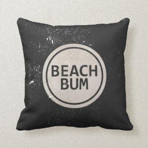  stijl Beach Bum Beach Label Kussen
