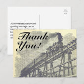 stijl "Bedankt!", Treinlocomotief Briefkaart (Voorkant / Achterkant)