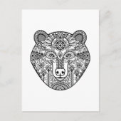 Stijl Beer hoofd Briefkaart (Voorkant)