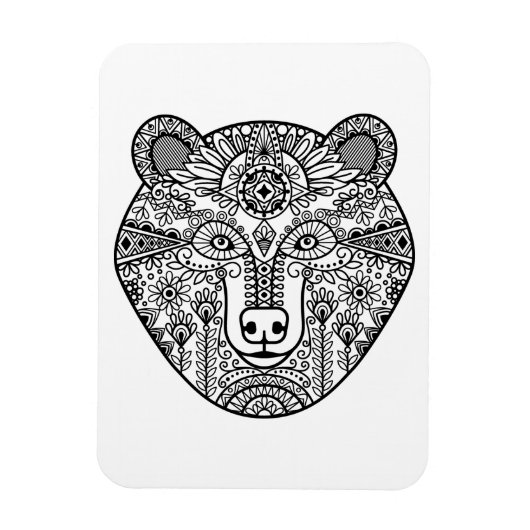 Stijl Beer hoofd Magneet (Verticaal)