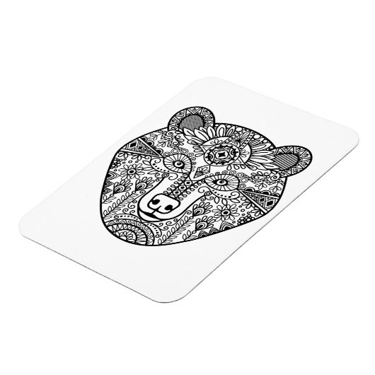 Stijl Beer hoofd Magneet (Linkerzijde)