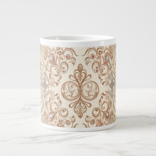 stijl, Beigi Gold Mozaik Grote Koffiekop (Voorkant)
