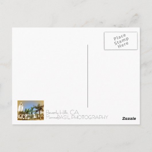  stijl Beverly Hills Briefkaart! Briefkaart (Achterkant)
