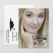 stijl Bewaar de datum fotokaart Aankondigingskaart (Voorkant / Achterkant)