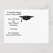 stijl Bewaar de datum fotokaart Aankondigingskaart (Achterkant)