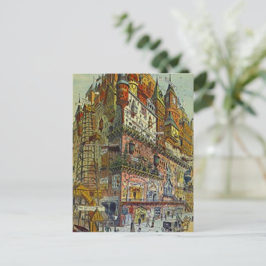  stijl Bezig BRIEFKAART van het Oude stadscentrum (Staand voorkant)