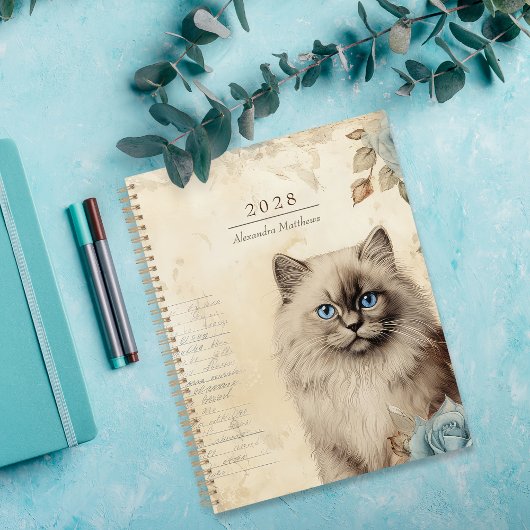 -stijl Birman Cat gepersonaliseerd Planner