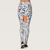 Stijl Blad Sinaasappel Flower Leggings (Achterkant)