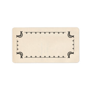 -stijl blanco kruidenetiketten etiket